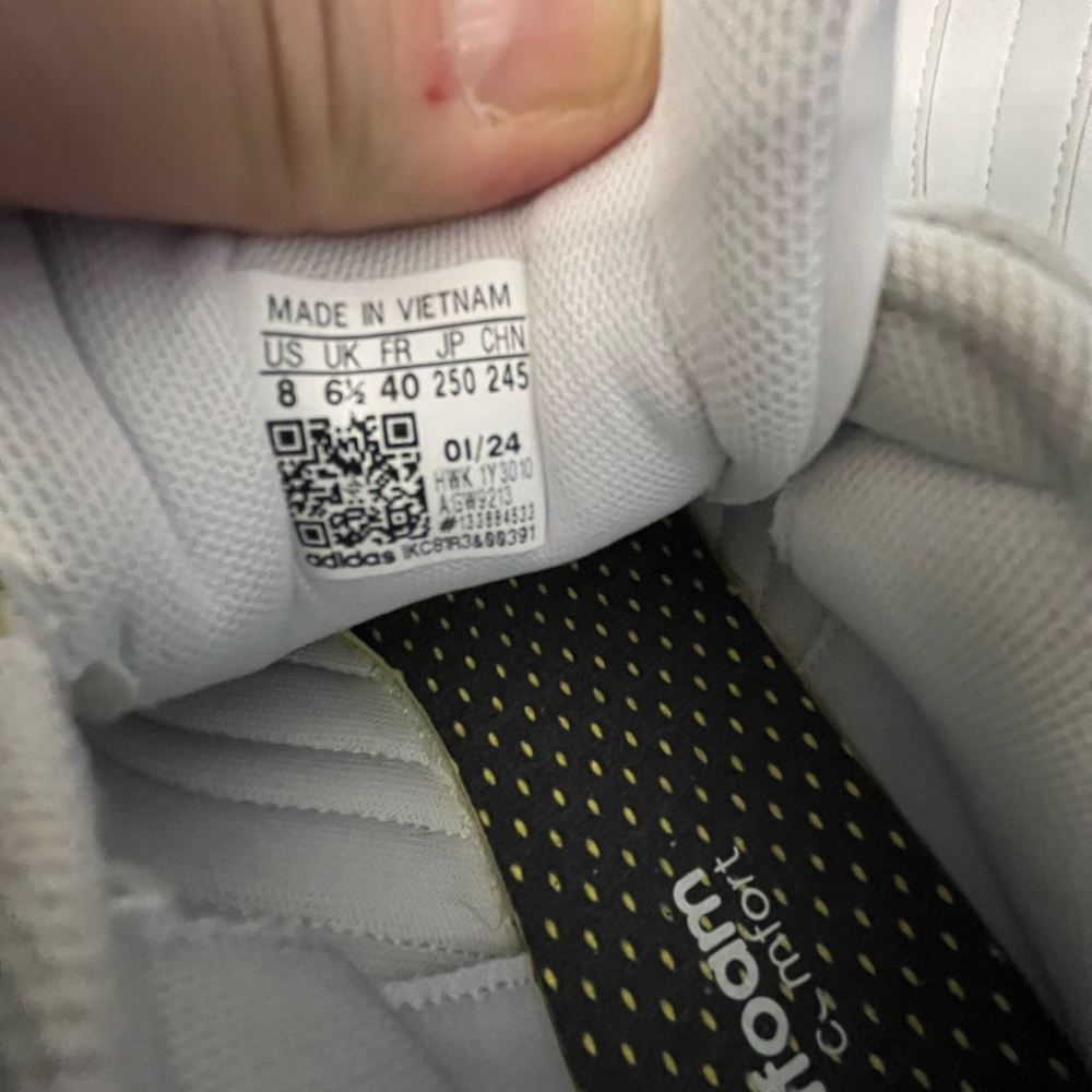 Adidas women’s size 8 white on white Grand Court Cloudfoam Comfort pre-loved. - Picture 12 of 13